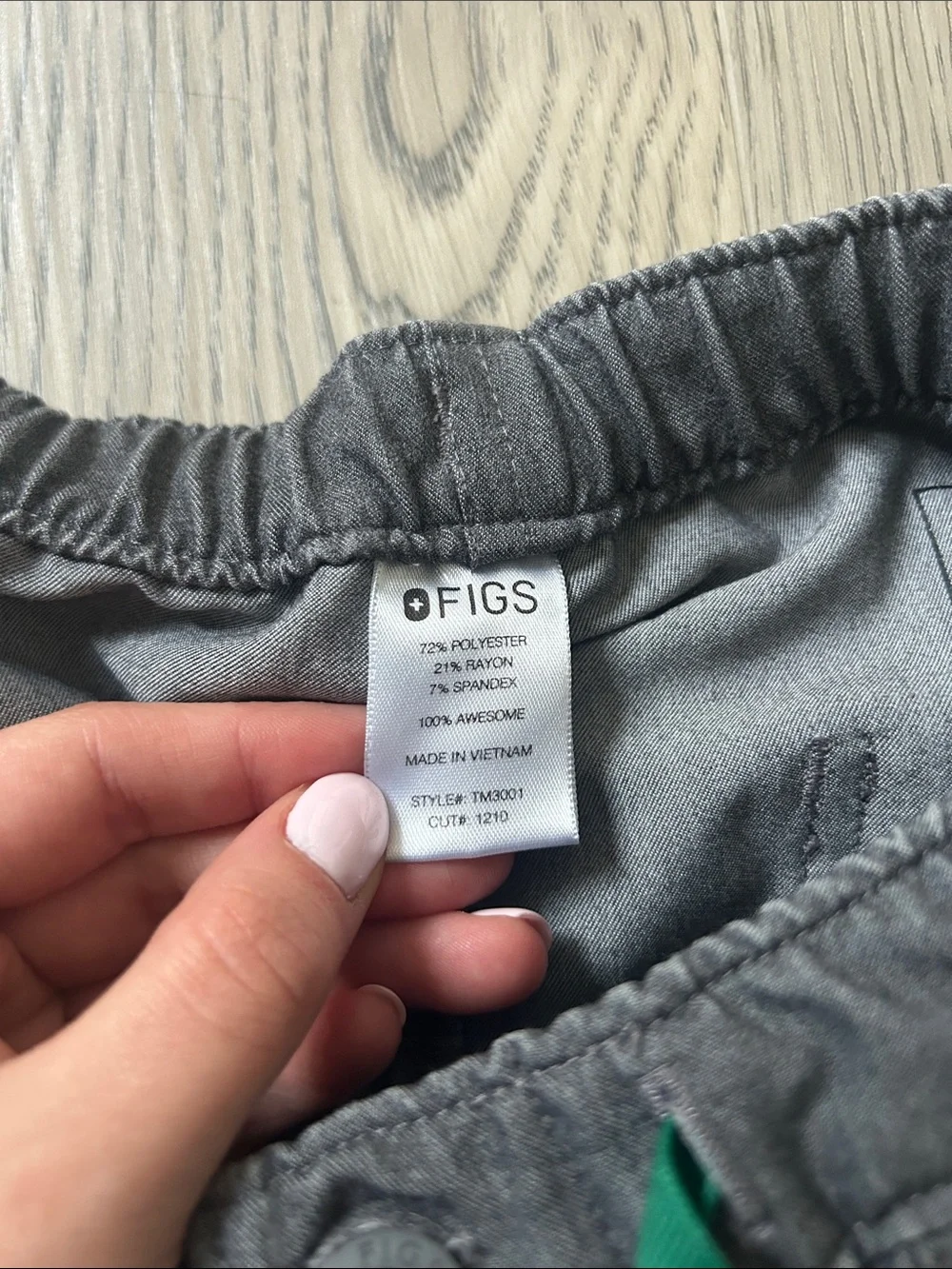 Figs Cairo Straight Leg Scrub Pants Graphite Gray Men’s Size Medium